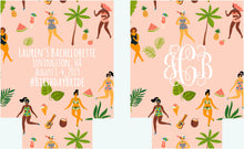 Load image into Gallery viewer, Girls on the Beach Slim Can Party Huggers.Slim Can Birthday or Bachelorette. Beach Bachelorette or Birthday Favors. Girls Weekend too!
