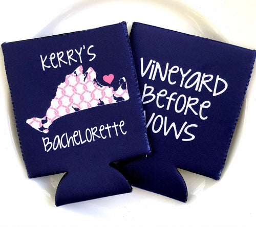 Nantucket or Martha's Vineyard Party Huggers. Nantucket Bachelorette or Birthday Party Huggers. Martha's Vineyard Custom Party Favors!