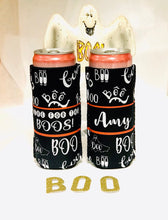 Load image into Gallery viewer, Halloween Party Slim Huggers. Personalized Halloween Party Favors. Halloween Bachelorette Party. Skinny Can Halloween. Halloween slim can!

