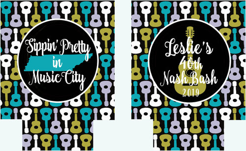Guitar Party Huggers. Music City Bachelorette or Girl's Weekend Favors. Nashville Party Favors. Austin or Nashville Party Favors. Nash Bash!