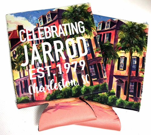 Charleston Huggers. Personalized Charleston Bachelorette Favors. Charleston Birthday Party Favors. Charleston Wedding Party Gifts.