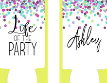 Load image into Gallery viewer, Slim party huggers. Skinny can party favors. Personalized Wife Of the Party Bachelorette Party Favors. Slim Wedding Shower party favors!
