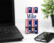 Load image into Gallery viewer, Stars and Stripes Phone Stand
