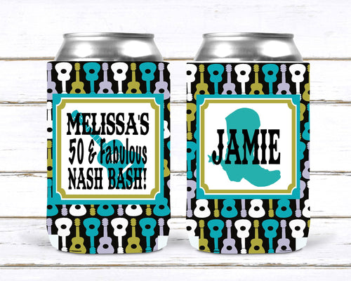 Guitar Party Huggers. Music City Bachelorette or Girl's Weekend Favors. Concert Party Coolies.Austin or Nashville Party Favors. Nash Bash!