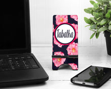 Load image into Gallery viewer, Floral Cell Phone Stand.Cell Phone Stand, phone stand, iphone stand, iphone holder, cell phone holder, charging stand
