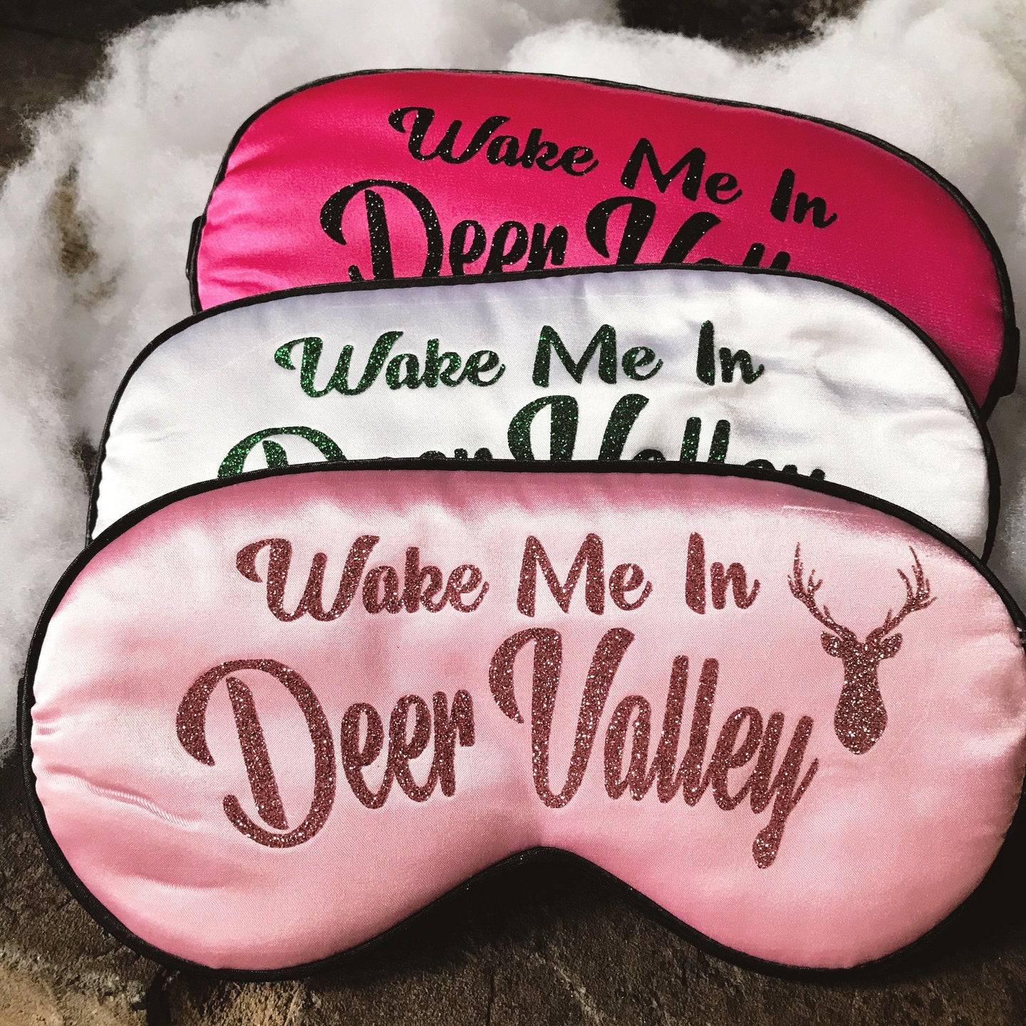 Deer Valley Glitter Sleep Mask