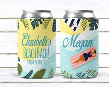 Load image into Gallery viewer, Beach Scene Party Huggers. Tropical Birthday or Bachelorette. Cabo, Hawaii,Florida Bachelorette or Birthday Favors. Girls Weekend too!
