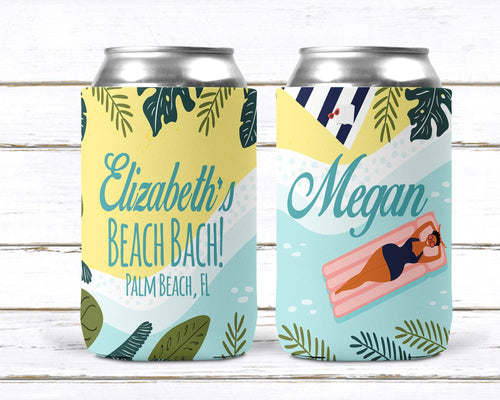 Beach Scene Party Huggers. Tropical Birthday or Bachelorette. Cabo, Hawaii,Florida Bachelorette or Birthday Favors. Girls Weekend too!