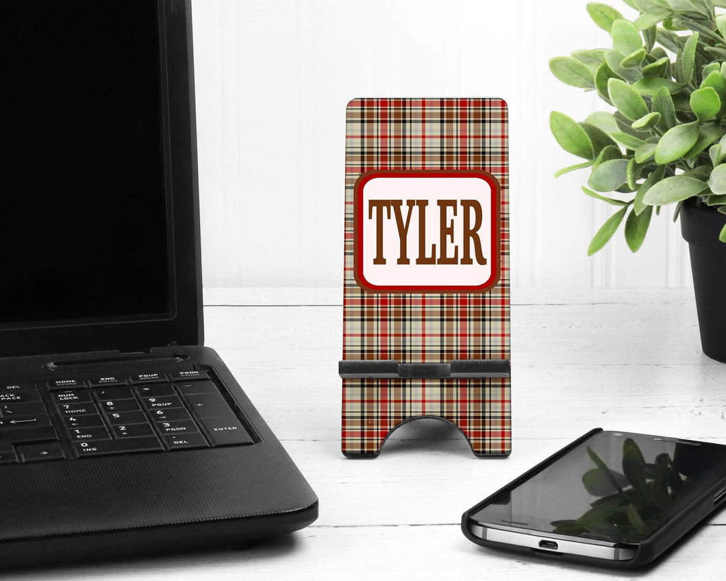 Plaid Phone Stand