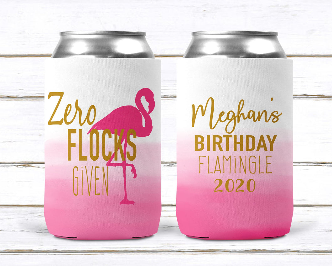 Flamingo Ombre Party Huggers. Flamingo Party Favors. Final Flamingle! Flamingo Birthday or Bachelorette Party Favors. Flamingle Party