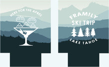 Load image into Gallery viewer, Ski Trip Slim Huggers. Personalized Ski skinny Can. Custom Ski party favors.Ski Vacation Weekend huggers.Ski Bachelor or Birthday Party
