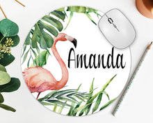 Load image into Gallery viewer, Flamingo Mouse Pad
