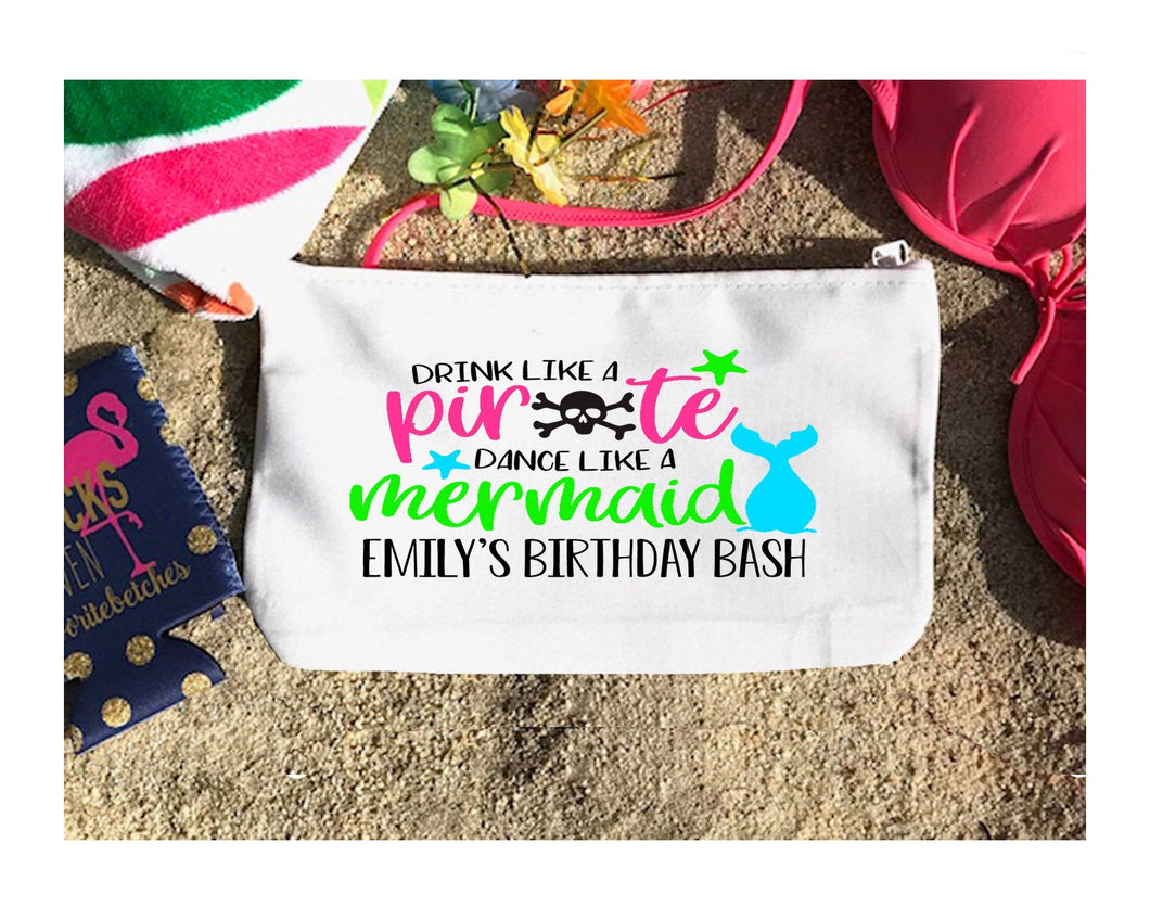 Mermaid Personalized Make Up Bag