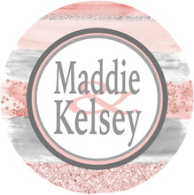 Load image into Gallery viewer, Blush and Gray Roommates Personalized Dorm Sign
