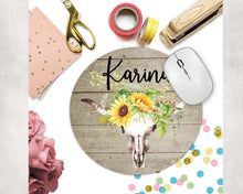 Load image into Gallery viewer, Boho Flowers Mouse Pad
