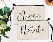 Load image into Gallery viewer, Personalized Make up bag. Great Summer Bachelorette or Girls Weekend Favors. Make up bag Summer Party Favors! Summer Party Gifts!
