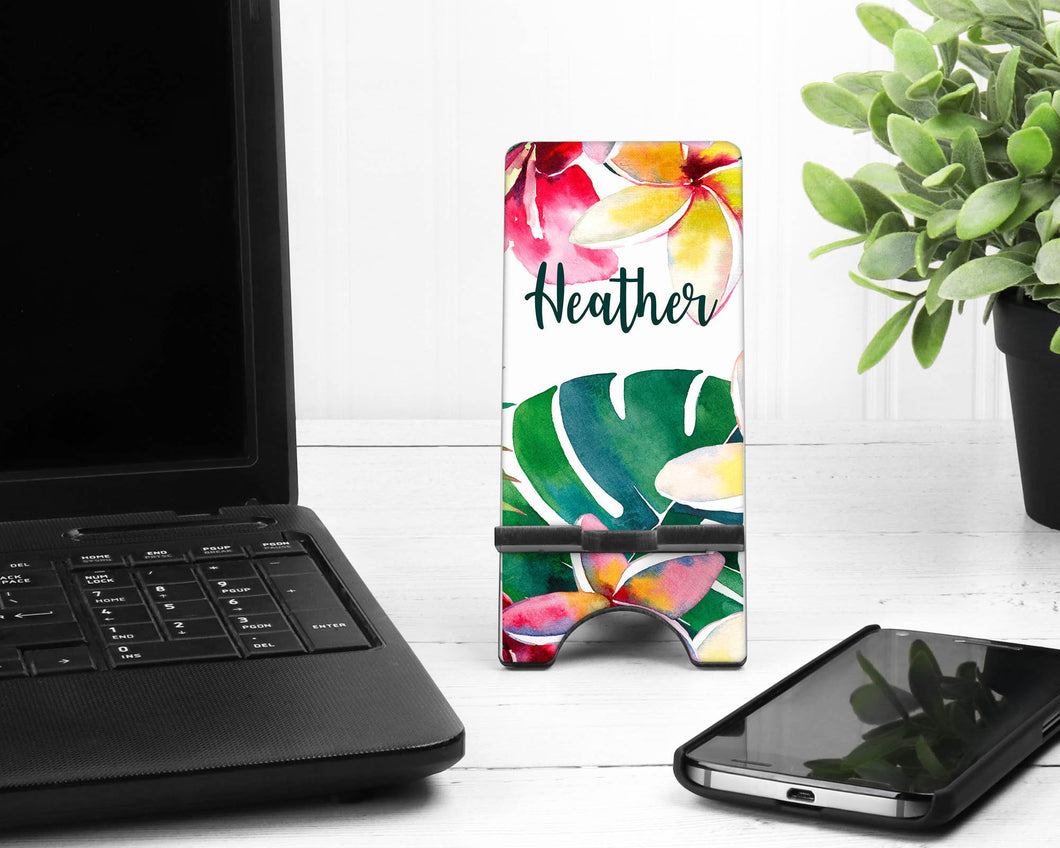 Floral Tropical Phone Stand