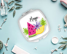Load image into Gallery viewer, Summer Makeup Mirror | Birthday Party Favor | Bridesmaid Gift | Bachelorette Party Favors | Make up Mirror | Shit Kit Bags | Party Favor
