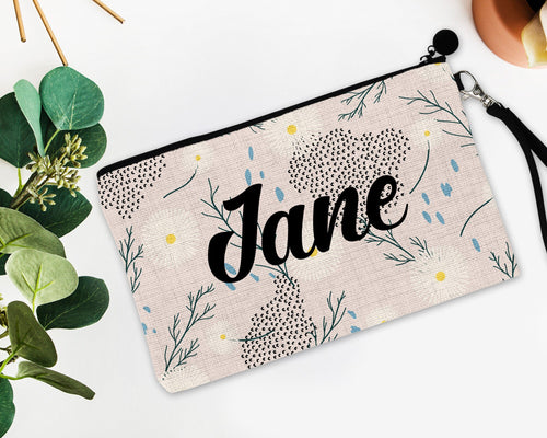 Floral Make up bag. Great Summer Bachelorette or Girls Weekend Favors. Make up bag Summer Party Favors! Summer Party Gifts!