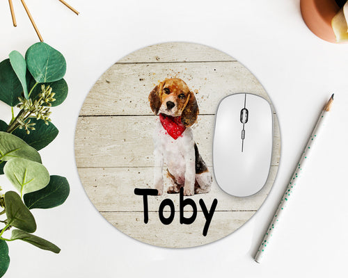 Beagle Mouse Pad. Custom Personalized Beagle gift. Beagle theme gift! Beagle theme gift!