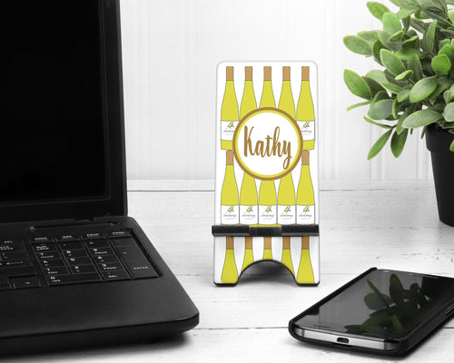 Wine Cell Phone Stand. Wine Phone Stand, Wine Lover Gift! Personalized Wine Gift. Custom Wine gift. Wine themed gift. Gift for mom