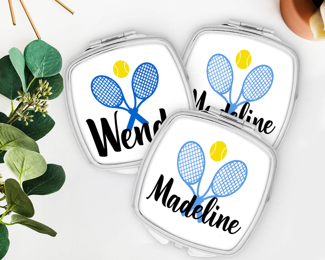 Tennis Personalized Makeup Mirror