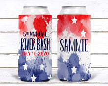 Load image into Gallery viewer, USA Party Huggers. Red White and Blue Party Favors! USA Bachelor Party Gifts. America Birthday Party Favors. Bachelorette Weekend Huggers.
