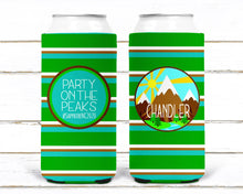 Load image into Gallery viewer, Mountain Bachelorette Party Huggers. Mountain Party Favors. Girls weekend coolies. Camper Girls Trip Favors. Personalized Camping Huggers!
