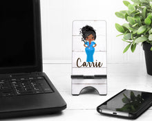 Load image into Gallery viewer, Nurse Cell Phone Stand. Great nurse gift! Nurse Personalized gift, Nursing Student Graduation gift! Custom Nurse Gift. Nurse appreciation
