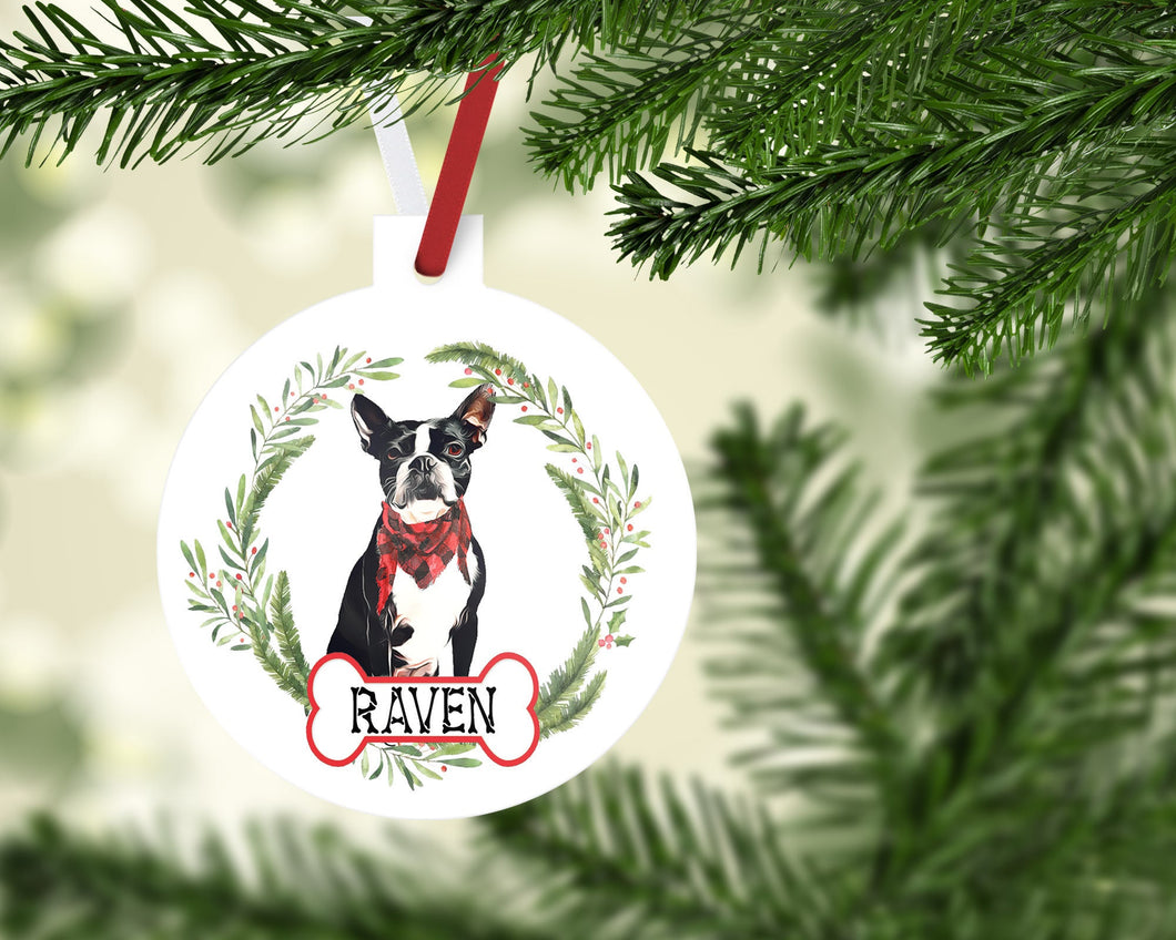 Boston Terrier Ornaments. Personalized Gift for the Frenchie lover! Boston Terrier Ornament. Custom Frenchie Gifts! Boston Terrier Mom gift!