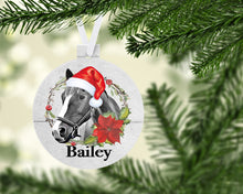 Load image into Gallery viewer, Horse Ornaments. Personalized Horse Christmas Gift! Personalized Horse lover gift.  Equestrian gift! Hunter Jumper dressage gift!
