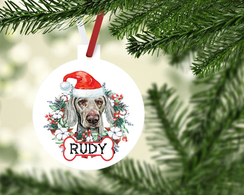 Weimaraner Ornaments. Personalized Weimaraner Gift! custom Dog Ornament. Weimaraner Gifts! Weimaraner Mom gift!