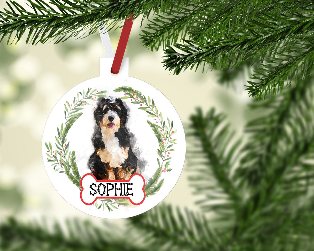Bernedoodle Ornaments. Custom Bernedoodle Gift. Personalized Gift for the Doodle lover! Bernedoodle Ornament. Bernedoodle Mom gift!