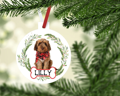 Merle Doodle Ornaments. Personalized Gift for Brown doodle lover! Merle Doodle Ornament.Personalized Doodle Gifts! Merle Doodle Mom gift!