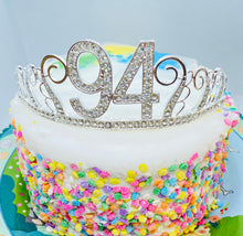 Load image into Gallery viewer, 94th Birthday tiara,Birthday Headband, 94 Birthday Party Tiara, 94 Birthday Crown, 94 Birthday Party Decoration, 94th present
