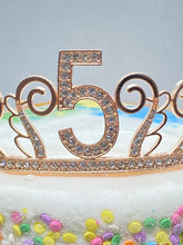 Load image into Gallery viewer, 5th Birthday tiara, 5th Birthday Gift, 5th Birthday Party Tiara, 5th Birthday Crown, 5th Birthday Party Decoration, 5 year old girl gift!
