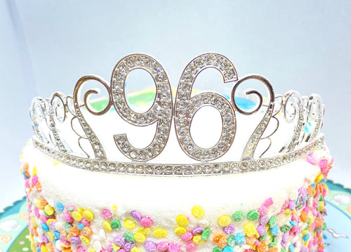 96th  Birthday tiara, Birthday Headband, 96 Birthday Party Tiara, 96 Birthday Crown, 96 Birthday Party Decoration, 96th gift!
