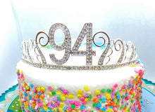 Load image into Gallery viewer, 94th Birthday tiara,Birthday Headband, 94 Birthday Party Tiara, 94 Birthday Crown, 94 Birthday Party Decoration, 94th present
