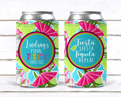 Margarita Fiesta Theme Party Huggers. Fiesta Party Favors. Custom Fiesta Bachelorette Party Favors. Mexican Fiesta Birthday Party favors!