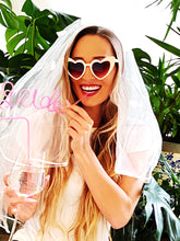 Load image into Gallery viewer, Fun Heart Sunglasses! | Bachelorette Veil | Bride Straw | 16th 21st 30th 40 Birthday Party Favors! | Beach Bachelorette Party Favors
