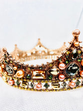 Load image into Gallery viewer, Jeweled Crown, Quinceanera crown, Birthday Queen, Birthday Girl Crown, Princess crown, Bridal crown, Wedding Crown
