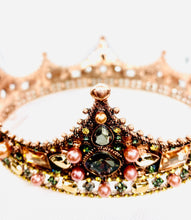 Load image into Gallery viewer, Jeweled Crown, Quinceanera crown, Birthday Queen, Birthday Girl Crown, Princess crown, Bridal crown, Wedding Crown
