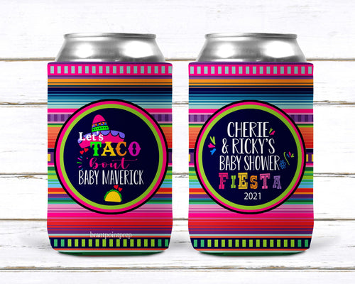 Fiesta Baby Party Huggers. Baby Shower Fiesta Party Favors. Fiesta Birthday Party Favors! Gender Reveal Fiesta!  Fiesta Baby Shower favors!