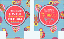 Load image into Gallery viewer, Float trip Personalized Huggers. Lake or River Party Favors. Float Trip Favors! Birthday or  Bachelorette Tubing Party Favors!
