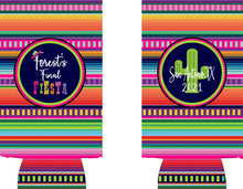 Load image into Gallery viewer, Fiesta Slim Party Huggers. Bachelorette Party Favors. Slim Can Fiesta Birthday Party Favors! Down to Fiesta! Slim Can Bachelorette!
