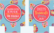 Load image into Gallery viewer, Float trip Personalized Huggers. Lake or River Party Favors. Float Trip Favors! Birthday or  Bachelorette Tubing Party Favors!
