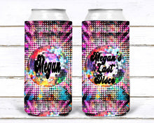 Load image into Gallery viewer, 70&#39;s Disco Theme Party favors. Disco 70&#39;s Birthday Party. Disco Dirty 30! Retro disco bach party favors. Slim Can 70&#39;s theme Party Favors
