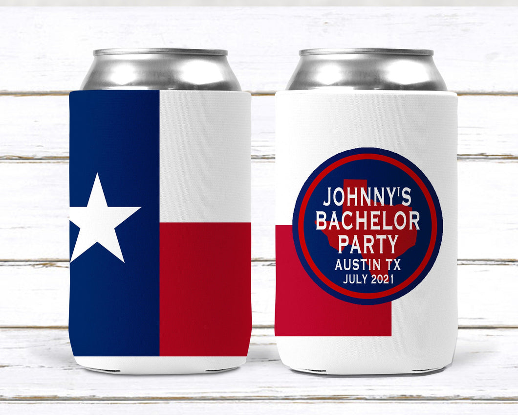Texas Party Huggers. Texas Flag Bachelor Party Gifts. Texas Birthday Favors. Flag Party Huggers. Austin, Dallas, Houston Party!