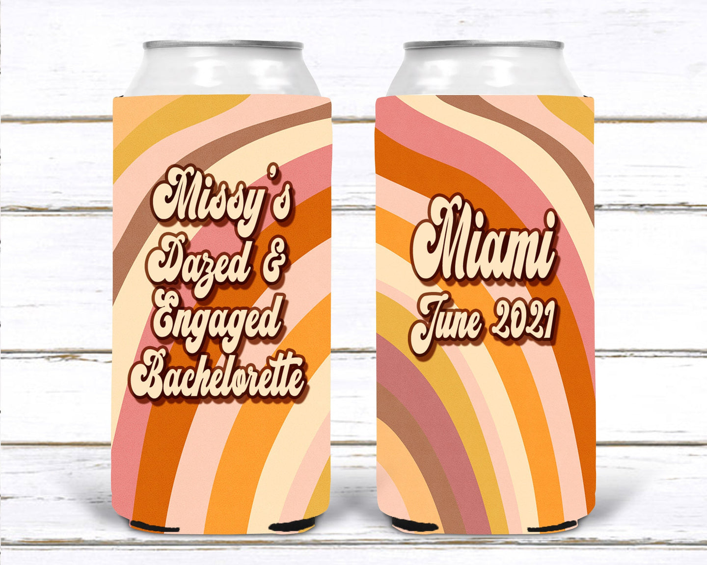 Retro Theme Party Favors. 70s theme 40 50 60 70th Birthday Party Huggers. 70's Retro Bachelor or Bachelorette. 70's theme Party Favors.