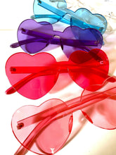 Load image into Gallery viewer, Fun Heart Sunglasses! | Rimless Heart Sunnies | 16th 21st 30th 40 Birthday Party Favors! | Beach Bachelorette Party Favors
